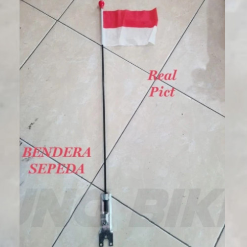 Bendera Sepeda Include Tiang dan Bracket