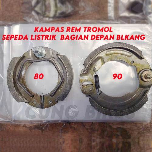 Kampas Rem Tromol Sepeda Listrik Depan Belakang Universal